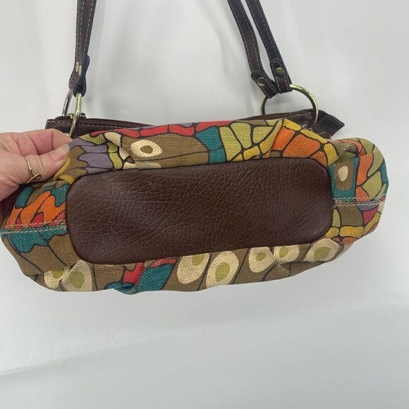 Relic Womens Shoulder Bag Hobo Zip Closure Double Strap Multicolor Butterfly - Picture 5 of 15